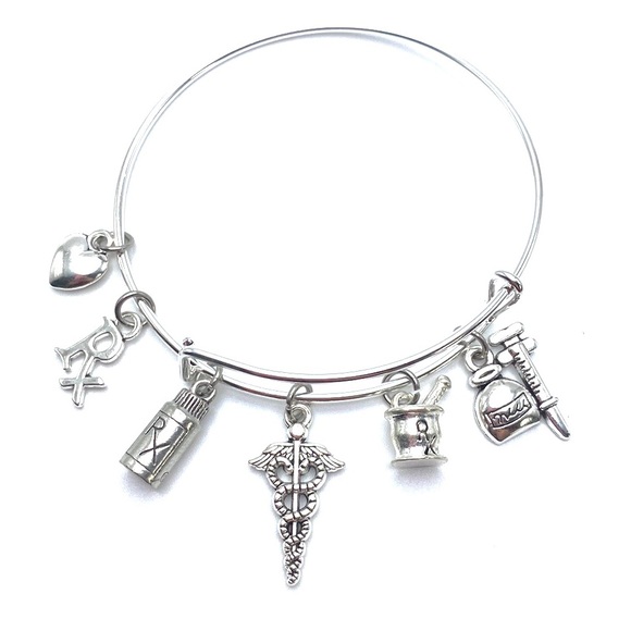 Pharmacist Bracelet Pharmacy Charms May Be Personalized - Picture 2 of 8